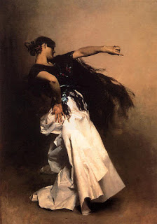 John Singer Sargent: Spanish Dancer, 1879-82. A preparatory oil study for the main figure in El Jaleo