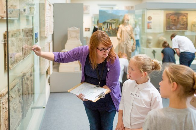 Exploring Objects Sharing Cultures at the British Museum; photo by Benedict Johnson