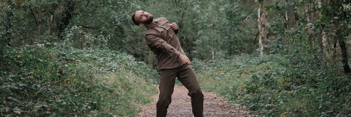 Dancer Matthew Winston performs at Witley and Milford Commons; photographer Matt Walker