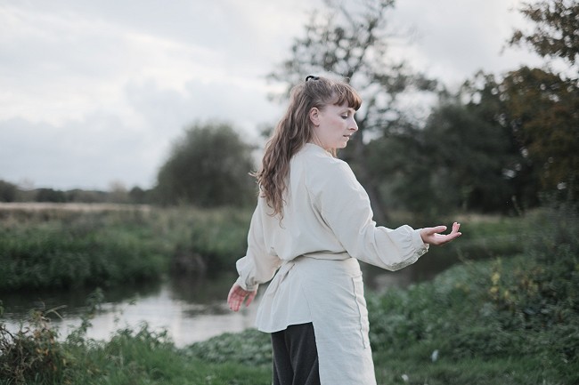 Performer Alice Shepperson; photographer Matt Bartram (Cave and Sky)