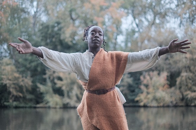 Performer Amarnah Ufuoma Cleopatra; photographer Matt Bartram (Cave and Sky)