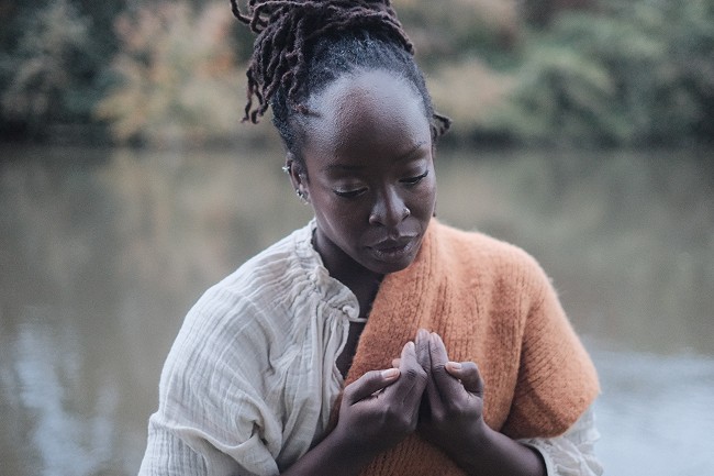 Performer Amarnah Ufuoma Cleopatra; photographer Matt Bartram (Cave and Sky)