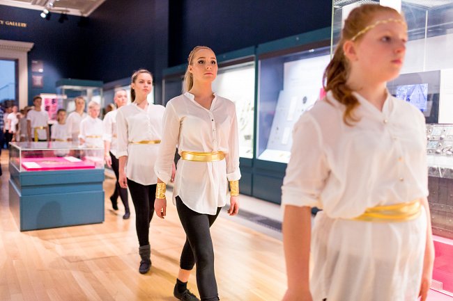 Exploring Objects Sharing Cultures at the British Museum; photo by Benedict Johnson