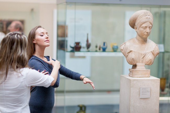 Exploring Objects Sharing Cultures at the British Museum; photo by Benedict Johnson