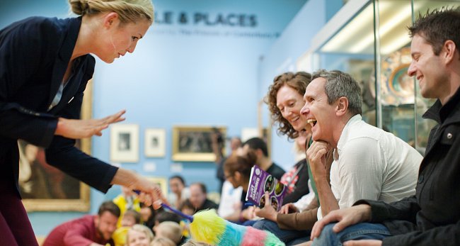 Photo Pari Naderi; Dancers Robert Guy, Jessamin Landamore-Coyne and Lucy Starkey; Taken on-site at the Beaney Museum, Canterbury, with permission from South East Dance