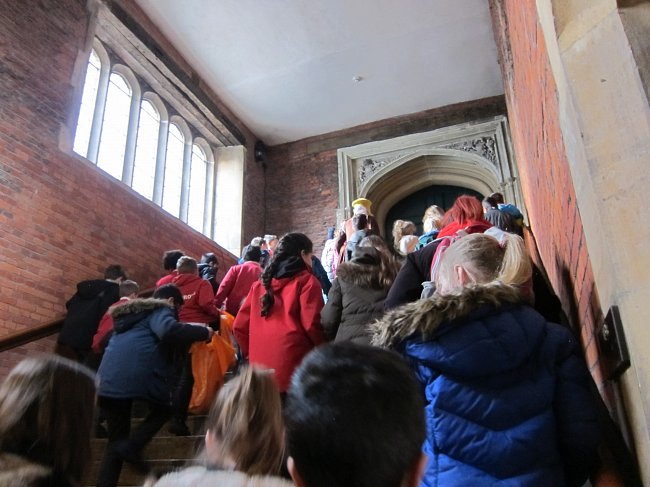 Photo Katie Green; workshop during site visit to Hampton Court