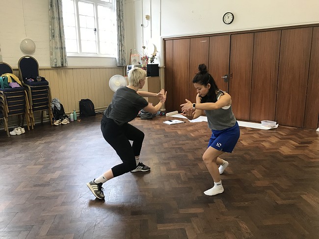 Rehearsal with Megan Griffiths and Emily Yong