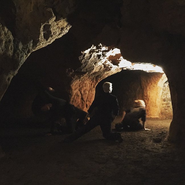 Rehearsing at Redcliffe Caves