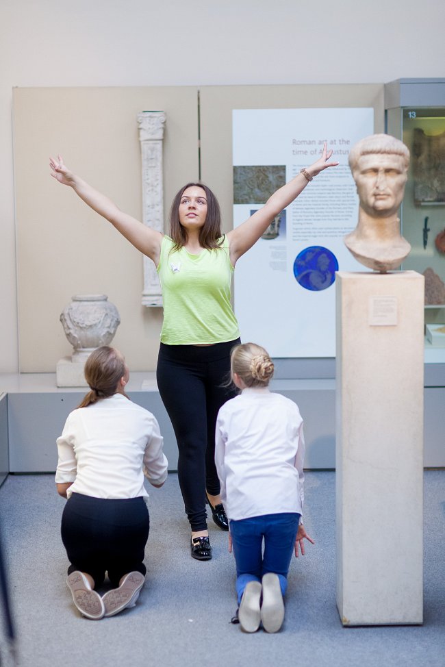 Exploring Objects Sharing Cultures at the British Museum; photograph by Benedict Johnson