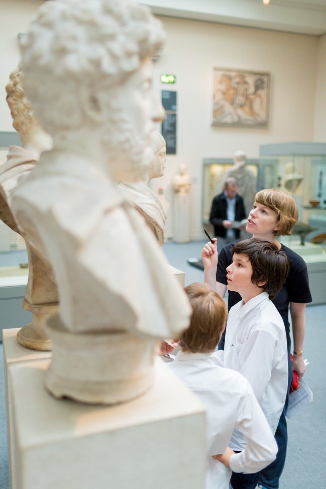 Exploring Objects Sharing Cultures at the British Museum; photo by Benedict Johnson