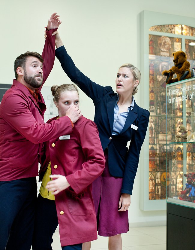 Photo by Pari Naderi; dancers Robert Guy, Jessamin Landamore-Coyne and Lucy Starkey